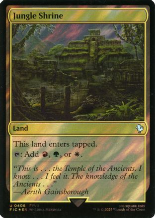 Jungle Shrine (Surge Foil) (406) [Commander: FINAL FANTASY]  Foil