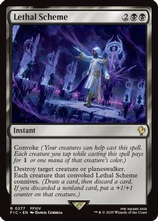 Lethal Scheme (Surge Foil) (277) [Commander: FINAL FANTASY]  Foil