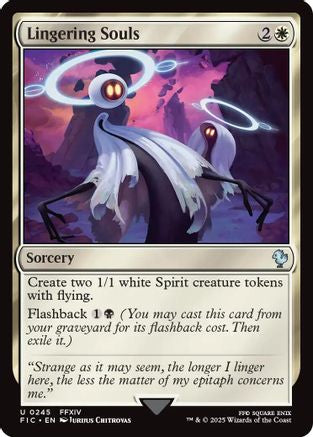 Lingering Souls (Surge Foil) (245) [Commander: FINAL FANTASY]  Foil