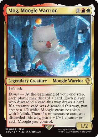 Mog, Moogle Warrior (Surge Foil) (089) [Commander: FINAL FANTASY]  Foil