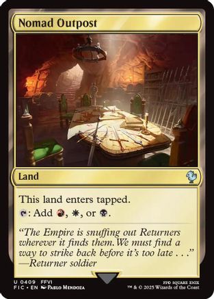 Nomad Outpost (Surge Foil) (409) [Commander: FINAL FANTASY]  Foil