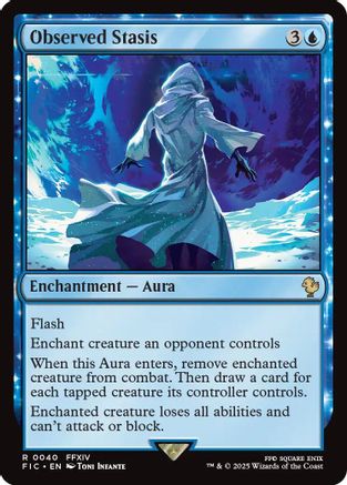 Observed Stasis (Surge Foil) (040) [Commander: FINAL FANTASY]  Foil