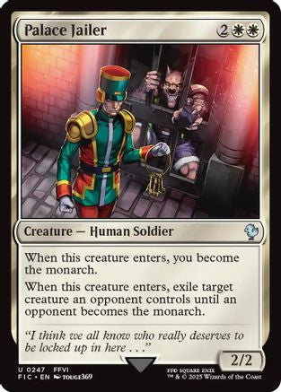 Palace Jailer (Surge Foil) (247) [Commander: FINAL FANTASY]  Foil