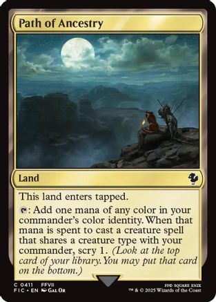 Path of Ancestry (Surge Foil) (411) [Commander: FINAL FANTASY]  Foil