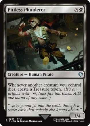 Pitiless Plunderer (Surge Foil) (281) [Commander: FINAL FANTASY]  Foil