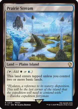 Prairie Stream (Surge Foil) (413) [Commander: FINAL FANTASY]  Foil