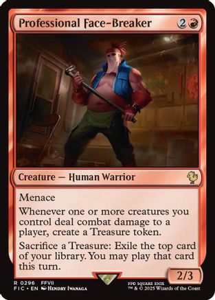 Professional Face-Breaker (Surge Foil) (296) [Commander: FINAL FANTASY]  Foil