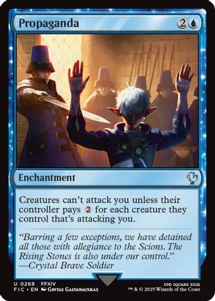 Propaganda (Surge Foil) (268) [Commander: FINAL FANTASY]  Foil