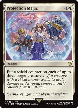 Protection Magic (Surge Foil) (024) [Commander: FINAL FANTASY]  Foil