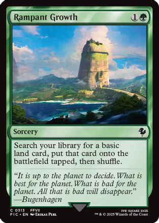 Rampant Growth (Surge Foil) (313) [Commander: FINAL FANTASY]  Foil