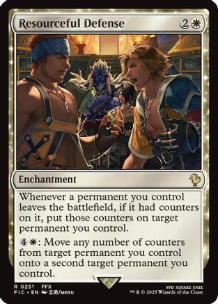 Resourceful Defense (Surge Foil) (251) [Commander: FINAL FANTASY]  Foil