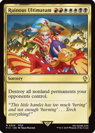 Ruinous Ultimatum (Surge Foil) (329) [Commander: FINAL FANTASY]  Foil