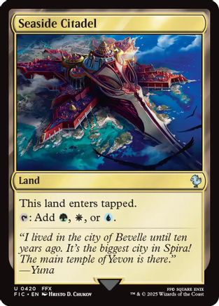 Seaside Citadel (Surge Foil) (420) [Commander: FINAL FANTASY]  Foil