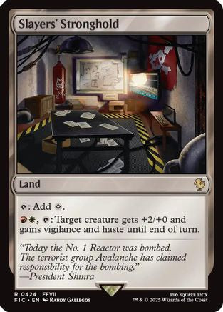 Slayers' Stronghold (Surge Foil) (424) [Commander: FINAL FANTASY]  Foil