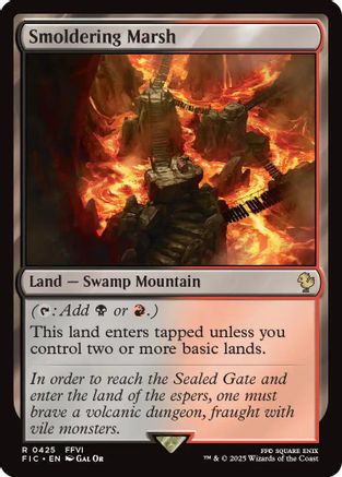 Smoldering Marsh (Surge Foil) (425) [Commander: FINAL FANTASY]  Foil