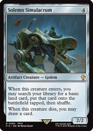 Solemn Simulacrum (Surge Foil) (360) [Commander: FINAL FANTASY]  Foil