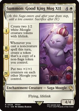 Summon: Good King Mog XII (Surge Foil) (026) [Commander: FINAL FANTASY]  Foil