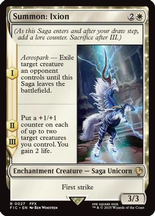 Summon: Ixion (Surge Foil) (027) [Commander: FINAL FANTASY]  Foil