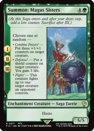 Summon: Magus Sisters (Surge Foil) (071) [Commander: FINAL FANTASY]  Foil