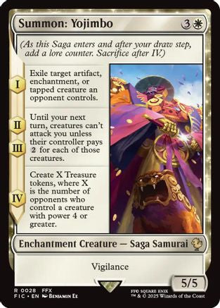 Summon: Yojimbo (Surge Foil) (028) [Commander: FINAL FANTASY]  Foil