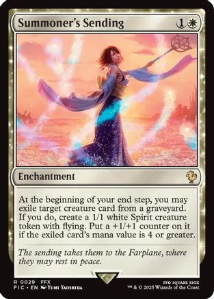 Summoner's Sending (Surge Foil) (029) [Commander: FINAL FANTASY]  Foil