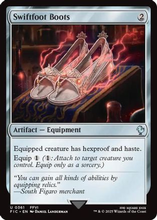 Swiftfoot Boots (Surge Foil) (361) [Commander: FINAL FANTASY]  Foil
