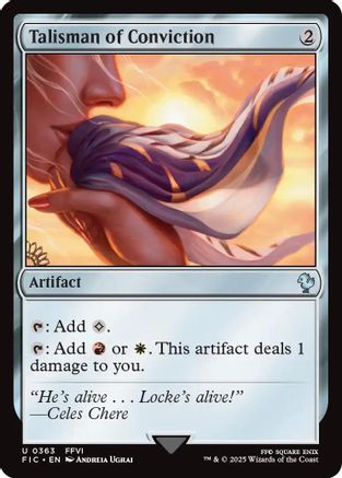 Talisman of Conviction (Surge Foil) (363) [Commander: FINAL FANTASY]  Foil