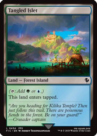 Tangled Islet (Surge Foil) (434) [Commander: FINAL FANTASY]  Foil