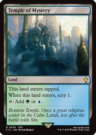 Temple of Mystery (Surge Foil) (436) [Commander: FINAL FANTASY]  Foil