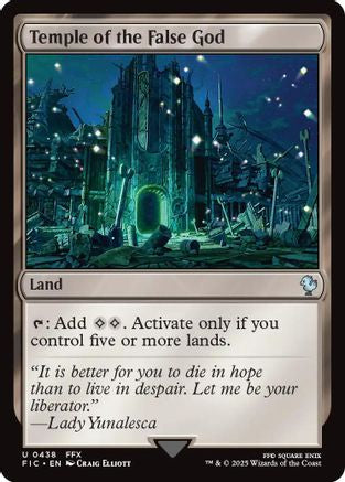 Temple of the False God (Surge Foil) (438) [Commander: FINAL FANTASY]  Foil
