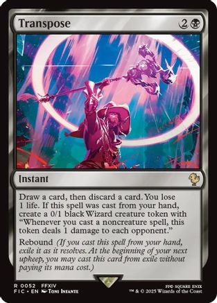 Transpose (Surge Foil) (052) [Commander: FINAL FANTASY]  Foil