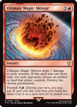 Ultimate Magic: Meteor (Surge Foil) (062) [Commander: FINAL FANTASY]  Foil