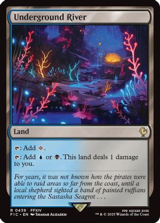 Underground River (Surge Foil) (439) [Commander: FINAL FANTASY]  Foil