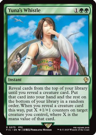 Yuna's Whistle (Surge Foil) (075) [Commander: FINAL FANTASY]  Foil