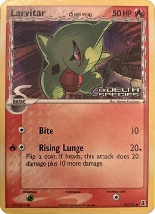 Larvitar (Delta Species Stamp) 073- Miscellaneous Cards & Products