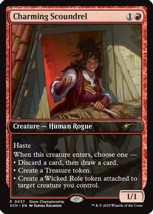 Charming Scoundrel (037) [Game Day & Store Championship Promos]