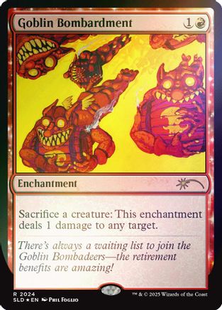 Goblin Bombardment (2024) (Rainbow Foil) (2024) [Secret Lair Drop Series]  Foil