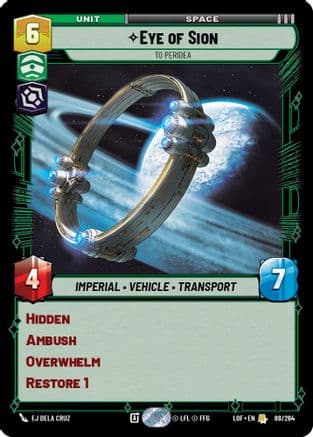 Eye of Sion - To Peridea |  (088/264)  [Legends of the Force]