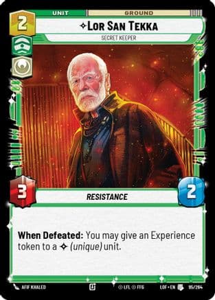 Lor San Tekka - Secret Keeper |  (095/264)  [Legends of the Force]