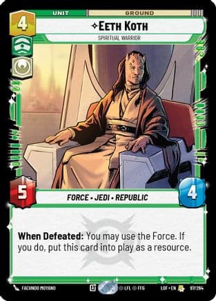 Eeth Koth - Spiritual Warrior |  (097/264)  [Legends of the Force]