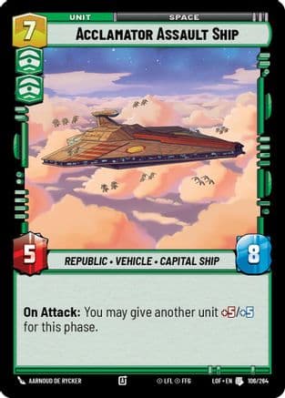 Acclamator Assault Ship |  (106/264)  [Legends of the Force]