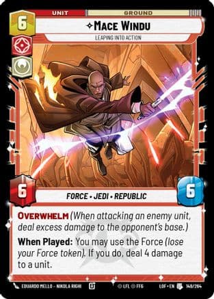 Mace Windu - Leaping into Action |  (149/264)  [Legends of the Force]