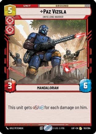 Paz Vizsla - Unyielding Warrior |  (153/264)  [Legends of the Force]