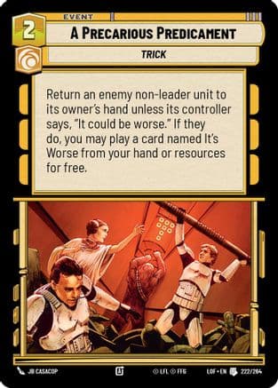 A Precarious Predicament |  (222/264)  [Legends of the Force]