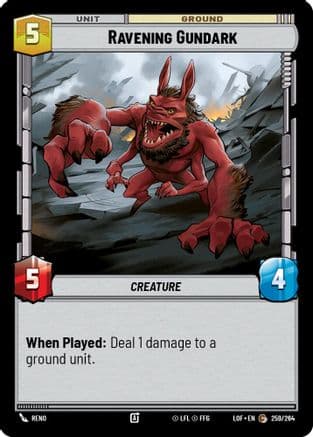 Ravening Gundark |  (259/264)  [Legends of the Force]