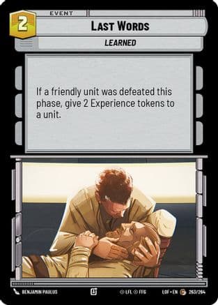Last Words |  (263/264)  [Legends of the Force]