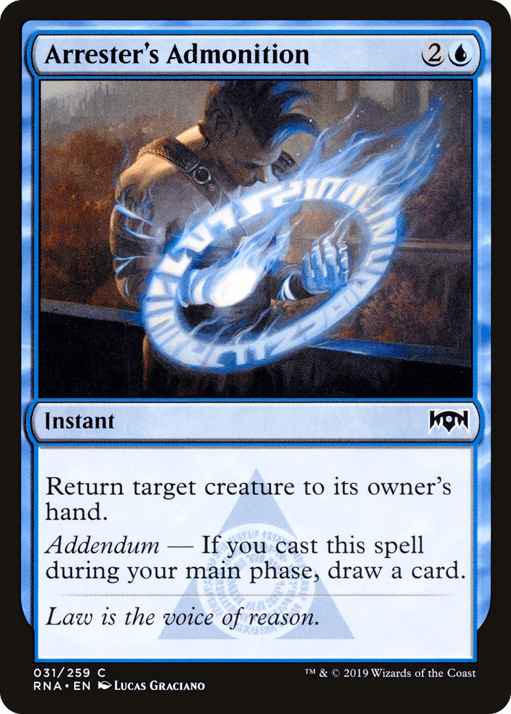 Arrester's Admonition [Ravnica Allegiance] Foil