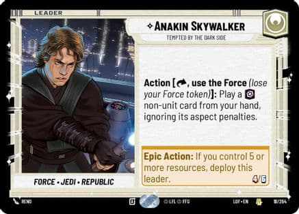 Anakin Skywalker - Tempted by the Dark Side |  (018/264)  [Legends of the Force]