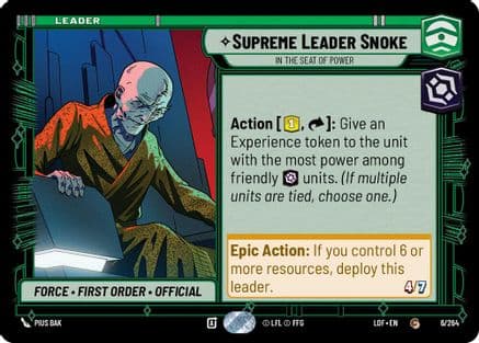 Supreme Leader Snoke - In the Seat of Power |  (006/264)  [Legends of the Force]