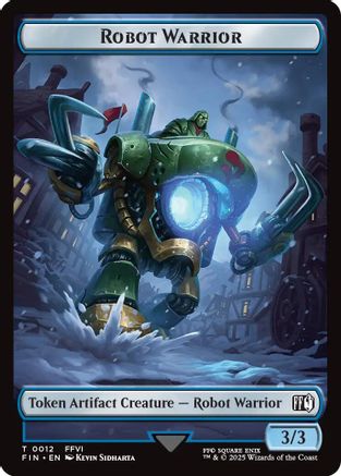 Robot Warrior (0012) // Copy (0001) Double-Sided Token (12 // 1) [FINAL FANTASY]